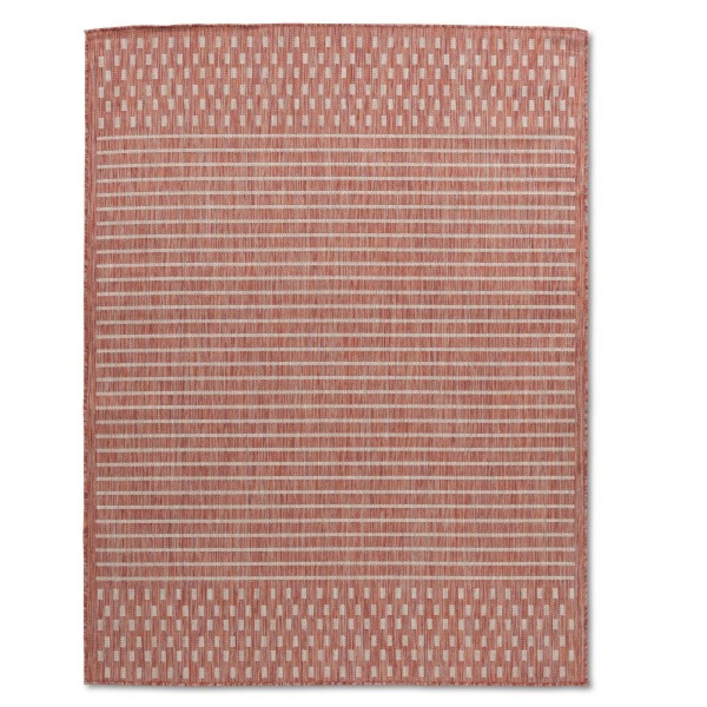 Cabana Indoor Outdoor Red Striped Rug