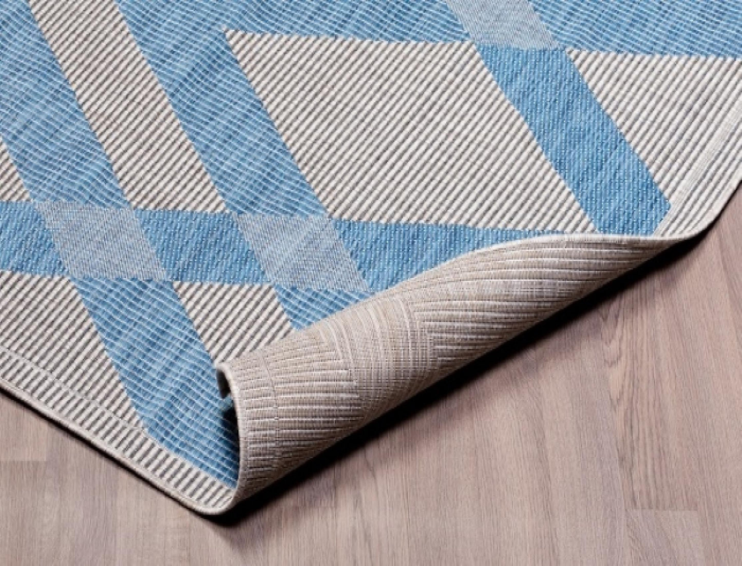 Carnival Indoor-Outdoor Gray And Blue Rug