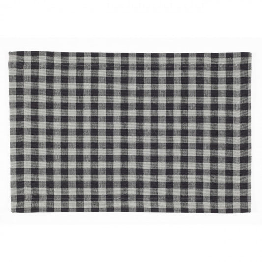 Gray And White Buffalo Check Pattern Placemat