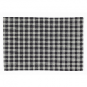 Gray And White Buffalo Check Pattern Placemat