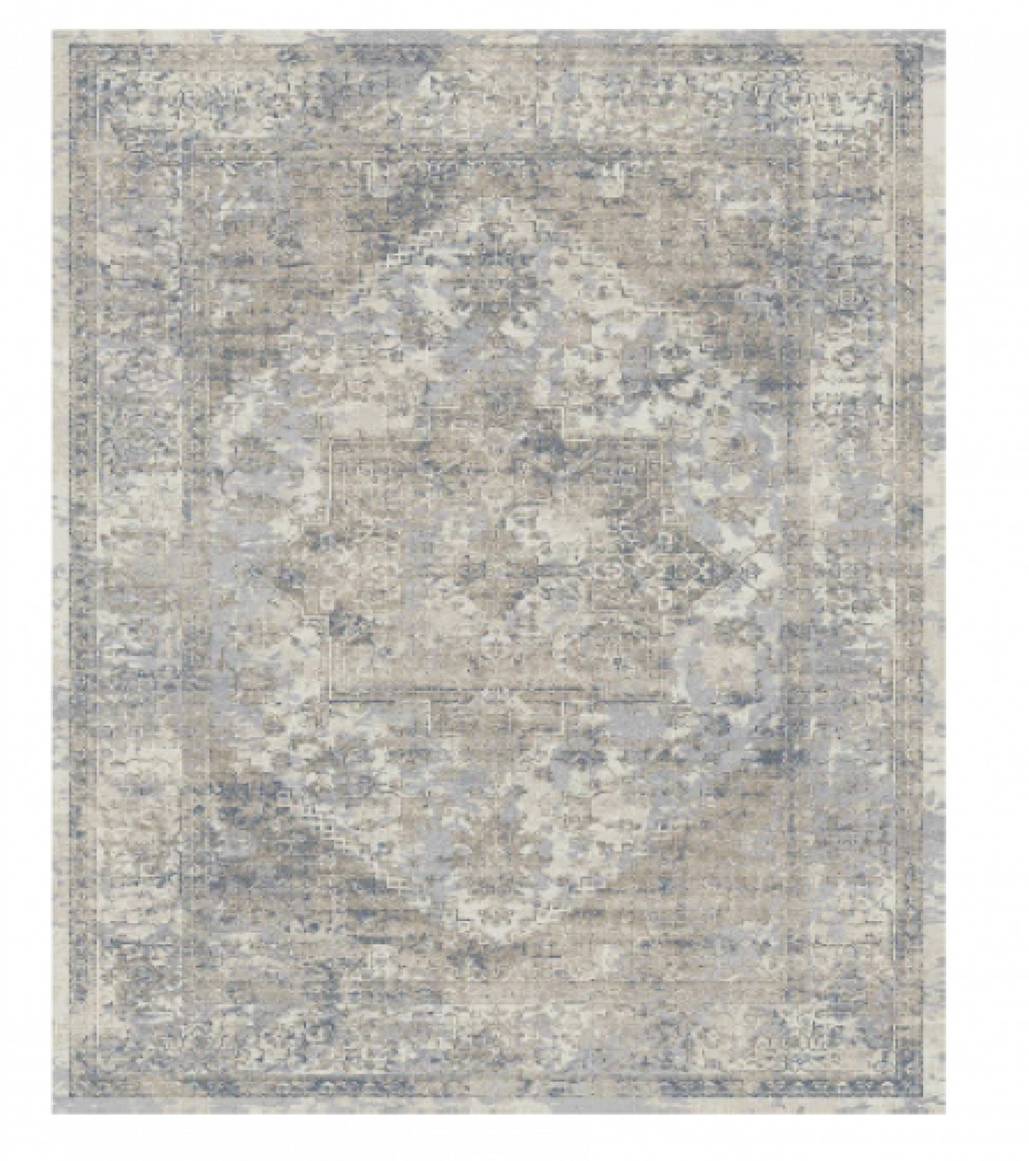 Charisma Muted Gray Distressed Abstract Rug