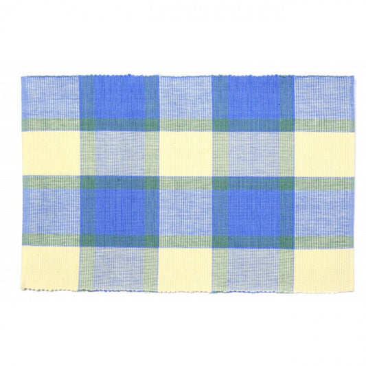 Provence Check Pattern Ribbed Placemat