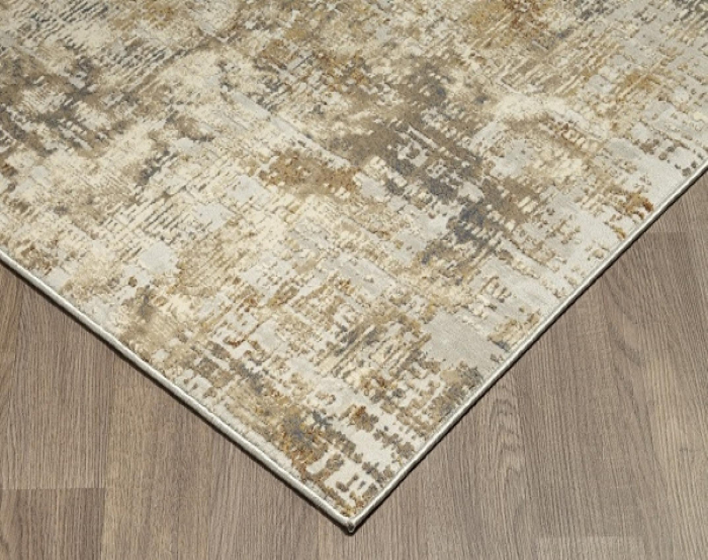 Charisma Iii Muted Gray Ivory Distressed Abstract Rug