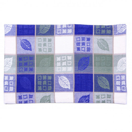 Checkerboards And Leaves Checked Pattern Fused Placemat