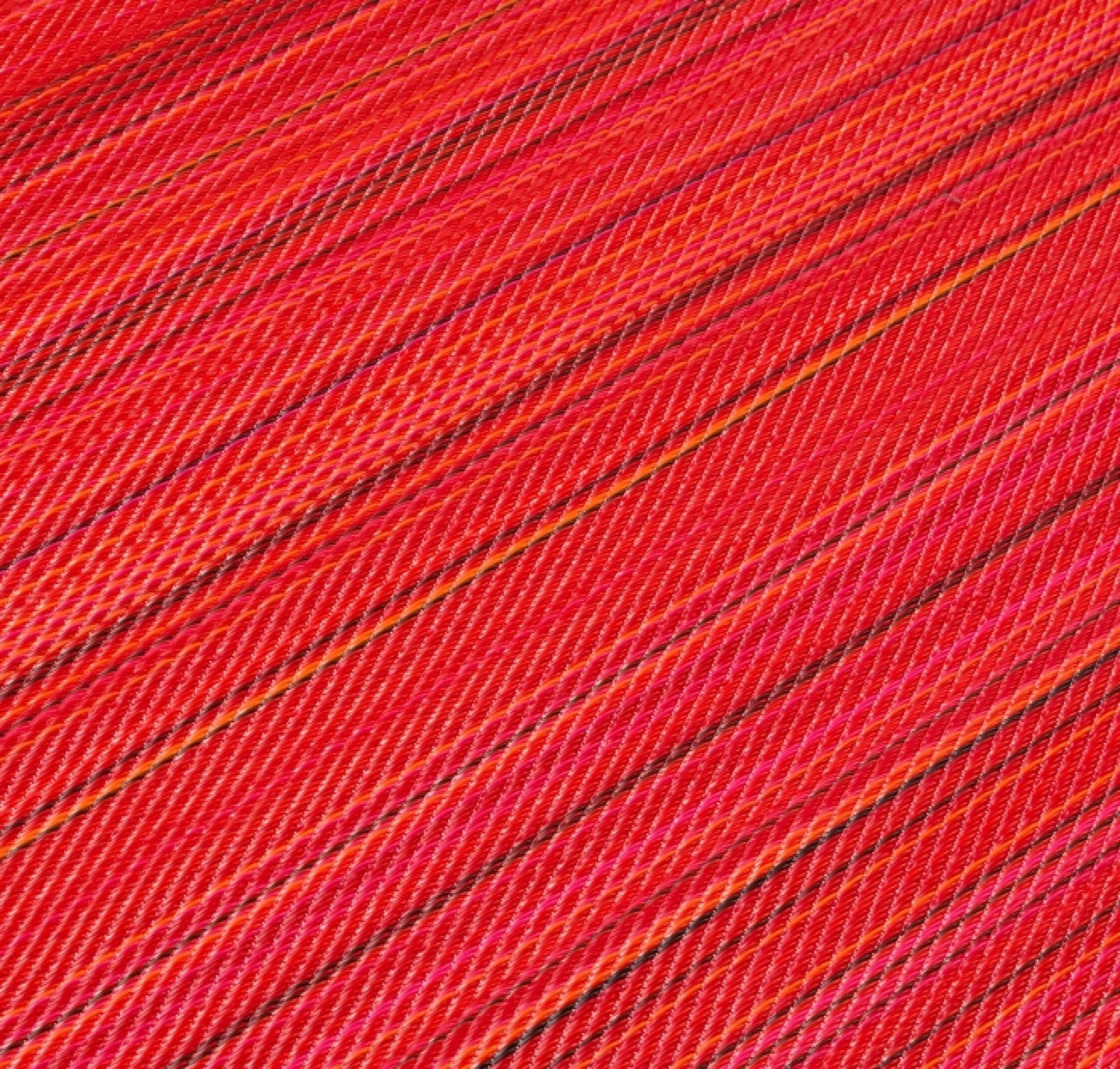 Fiesta Reversible Outdoor Plastic In Red Stripes Rug