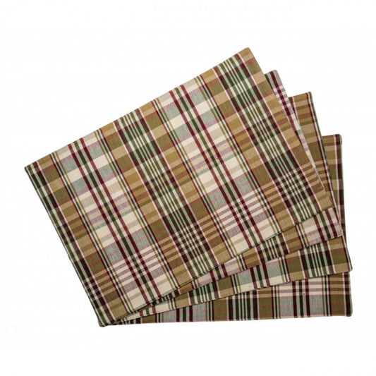 Rosemary Check Pattern Fused Placemat