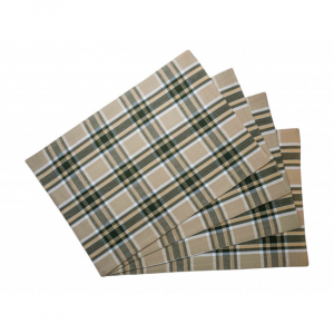 Tulsi Check Pattern S Pattern Fused Placemat