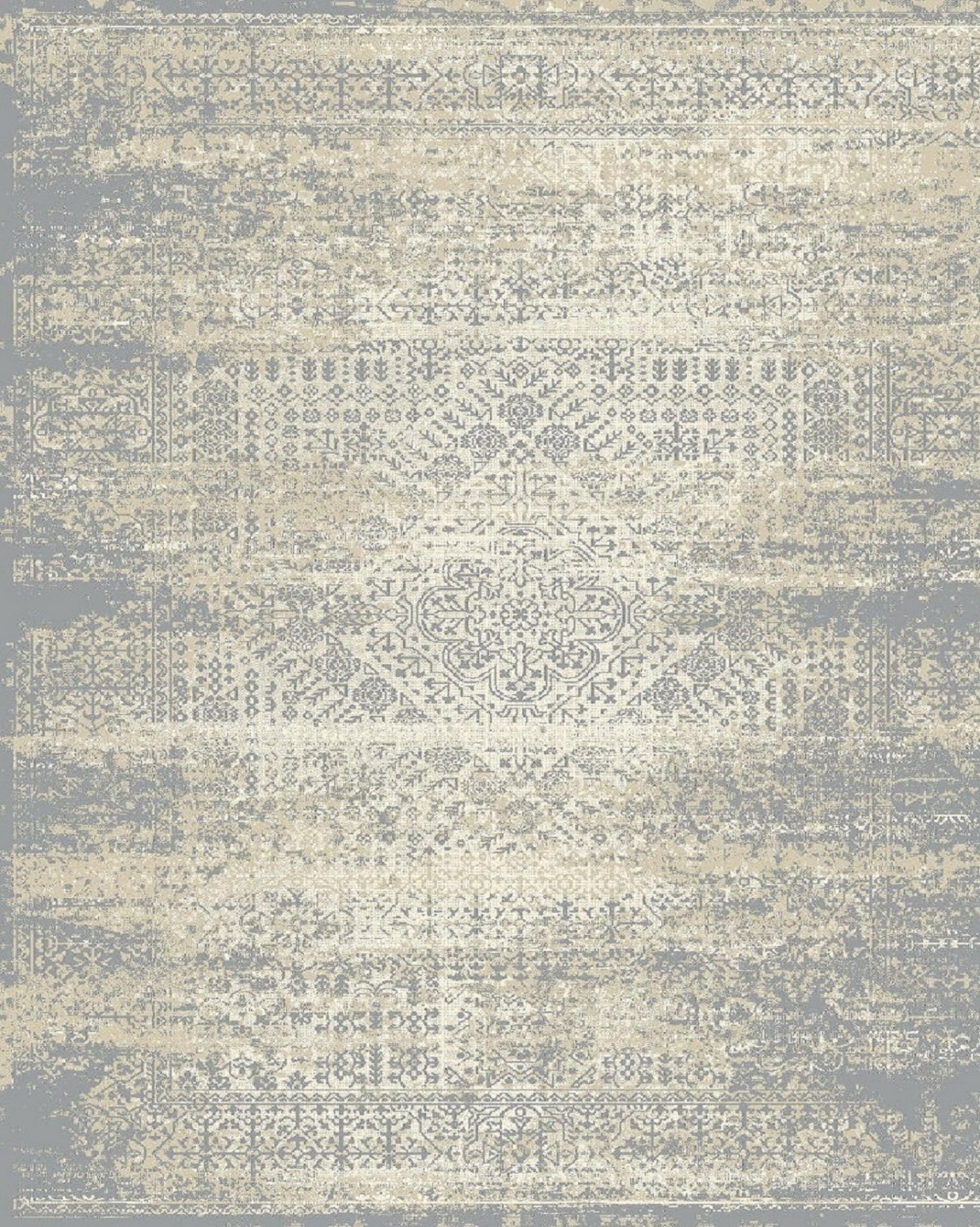 Heirloom Transitional Beige Gray Rug