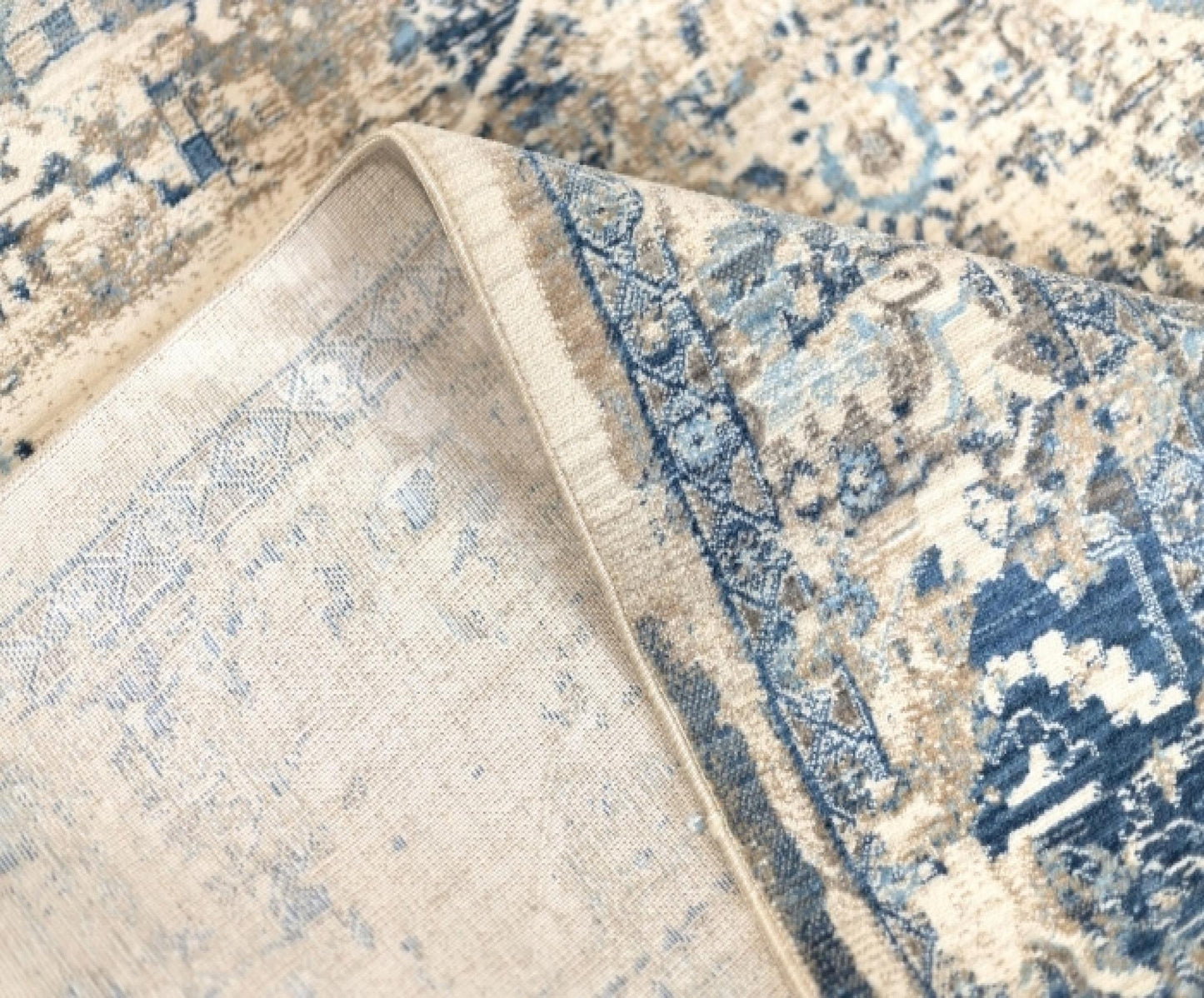 Heirloom Transitional Blue Beige Rug