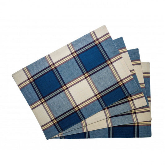 Sherwood Navy Plaid Pattern Placemat