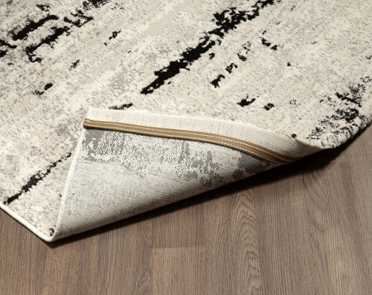 Panache Soft Cream And Anthracite Rug