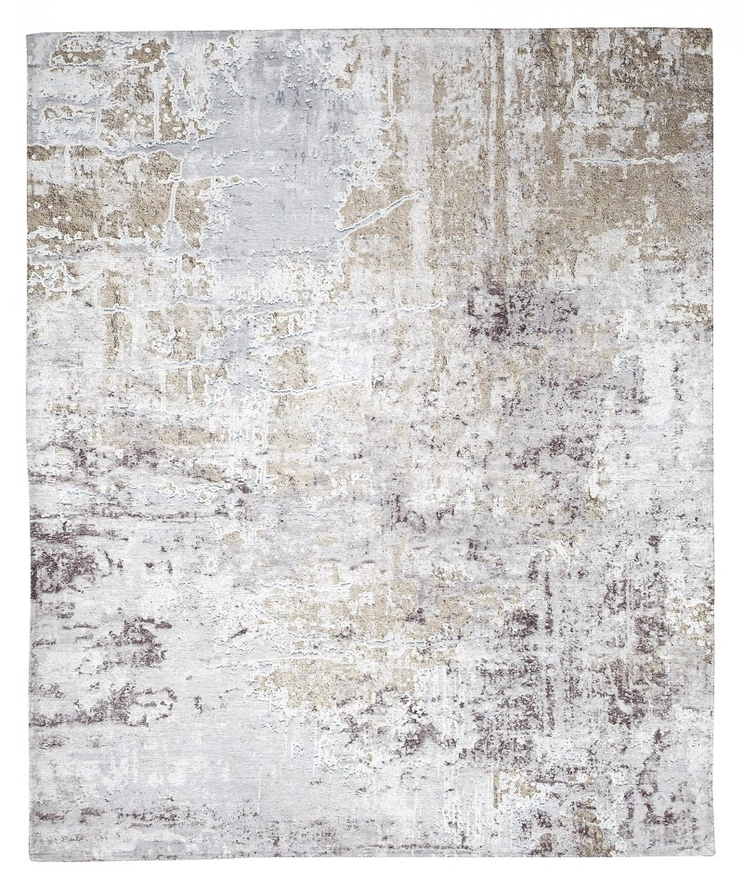 Sparx Distressed Beige And Gray Washable Modern Rug