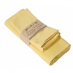 4 + 4 Yellow Placemats And Napkins