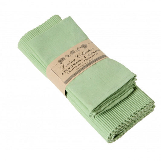 4 + 4 Lime Green Placemats And Napkins