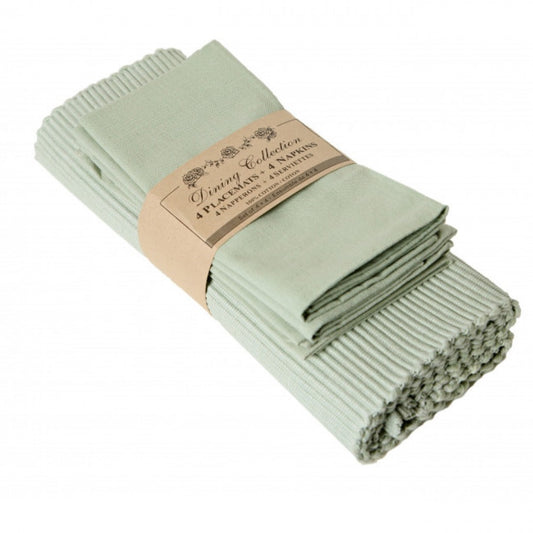 4 + 4 Sea Foam Green Placemats And Napkins