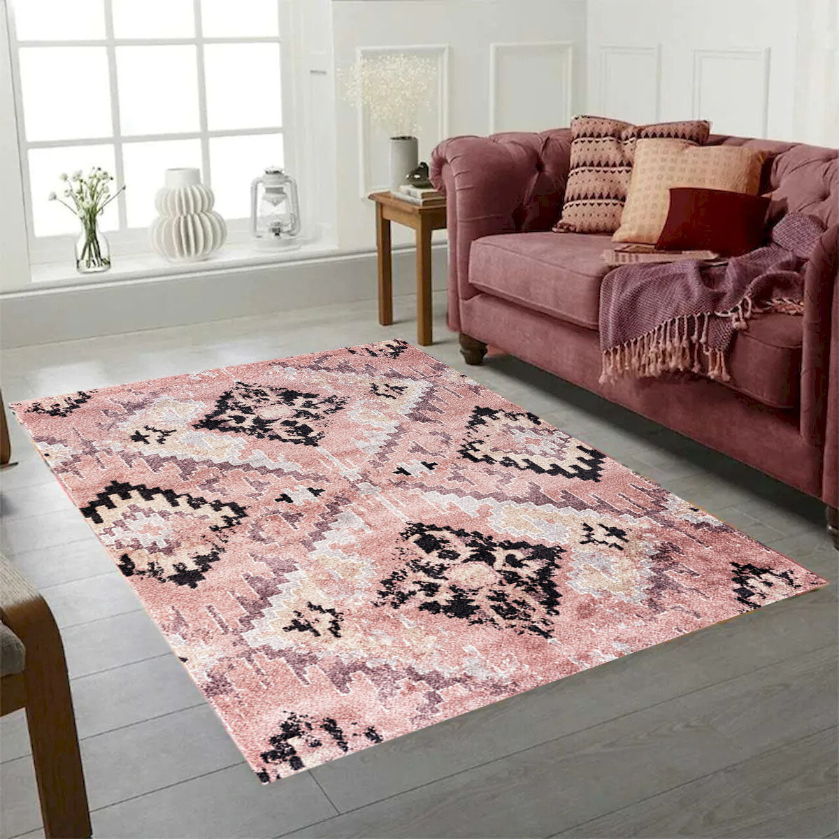 Rose Diamond Decorative Area Rug