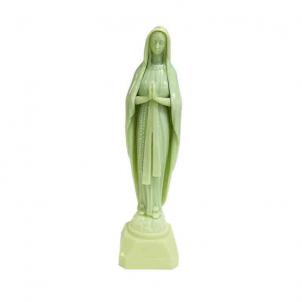 Fluorescent Green Lady Of Lourdes Figurine