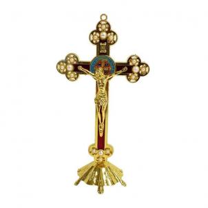 Gold Finish Crucifix Figurine