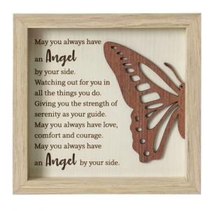 Butterfly With Text- Angel Plaque