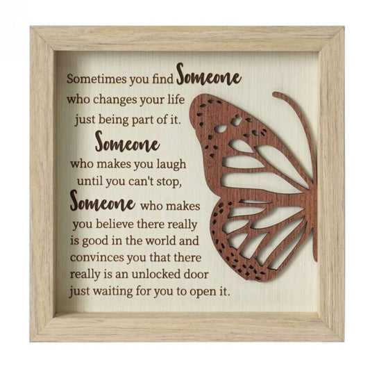 Butterfly With Text- Someone Special Plaque