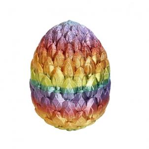 3D Printed Rainbow Color Dragon Egg Figurine