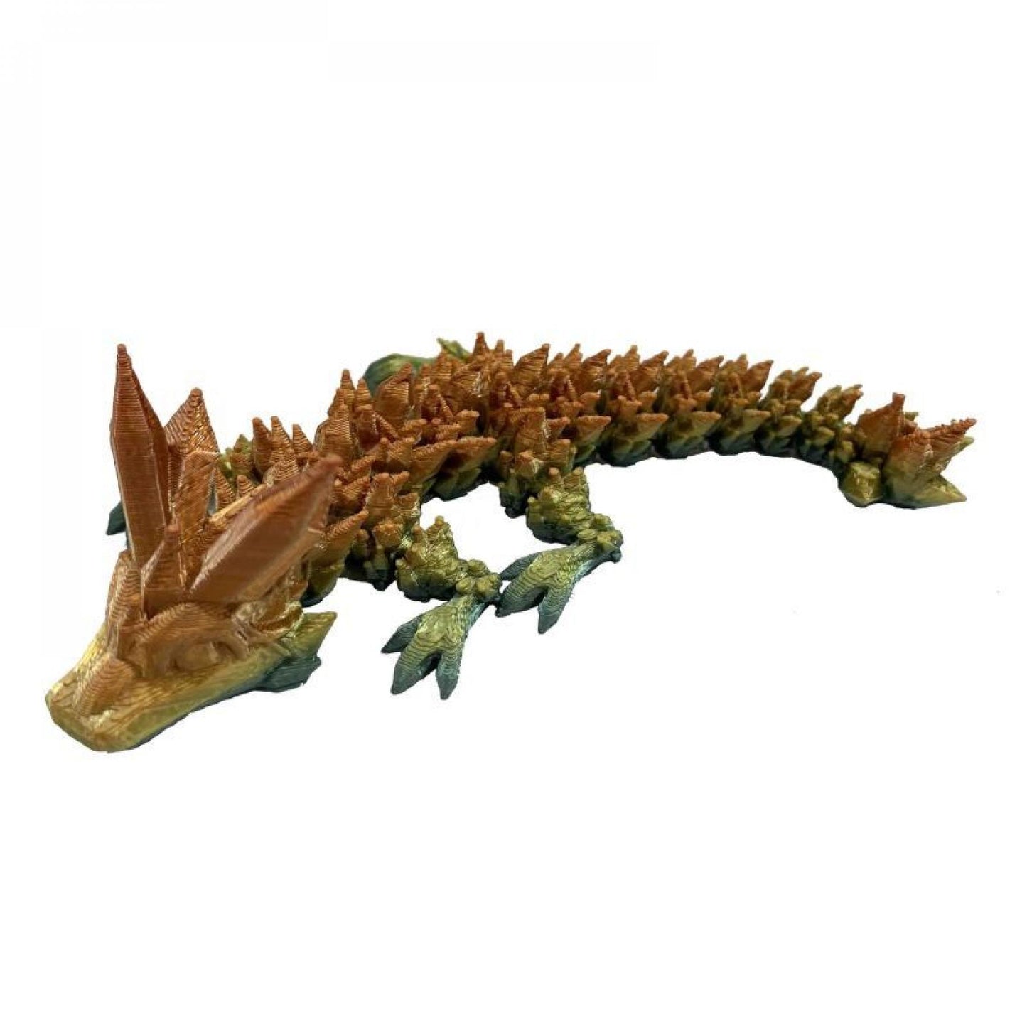 Baby Autumn Dragon 3D Printed Figurine