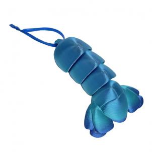 3D Printed Blue Lobster Tail Figurine