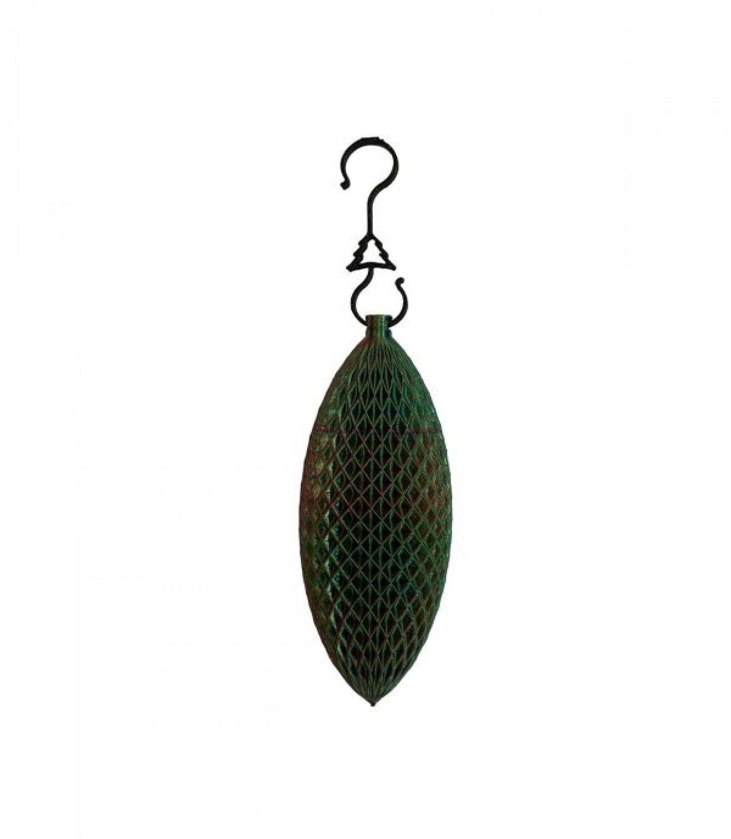 3D Printed Green Patterned Cone Shaped Ornaments