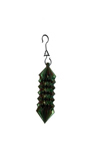 3D Printed Green Spiky Log Shaped Ornaments