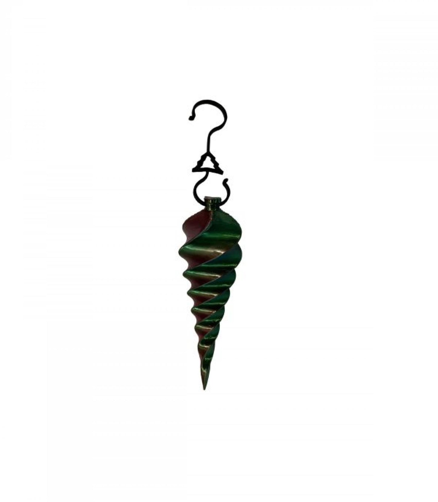 3D Printed Green Icicle Shaped Ornaments