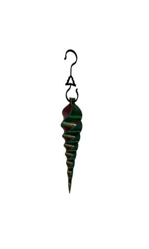 3D Printed Green Icicle Shaped Ornaments