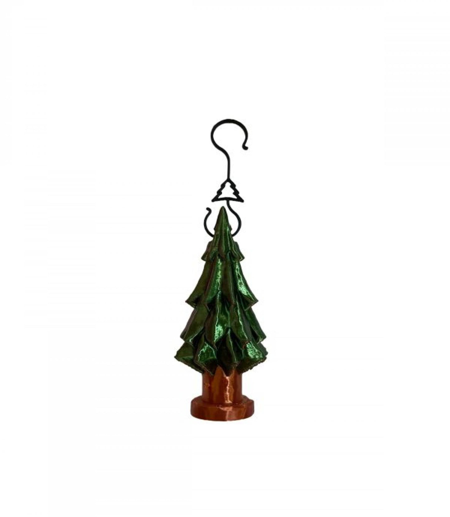 3D Printed Green Christmas Tree Ornaments