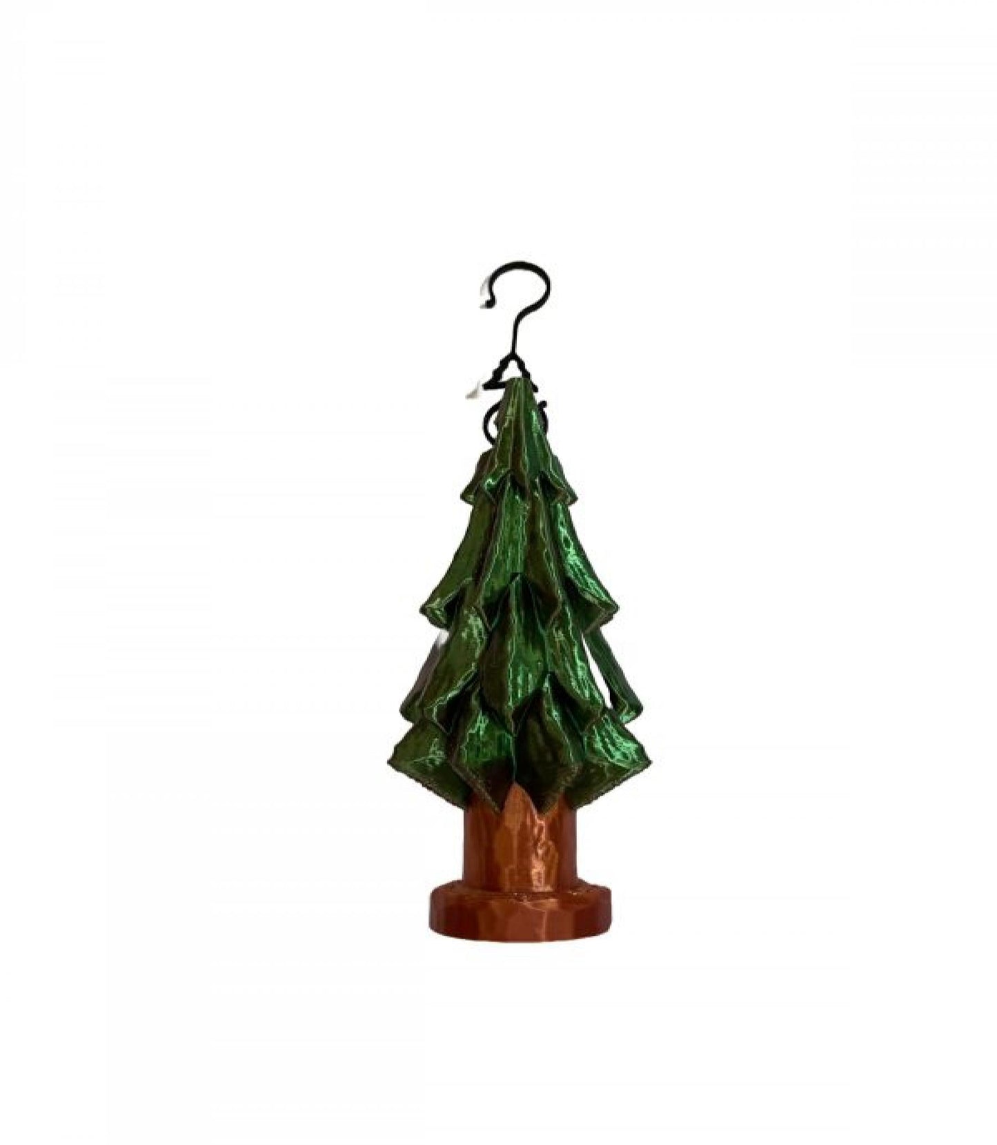 3D Printed Green Christmas Tree Ornaments