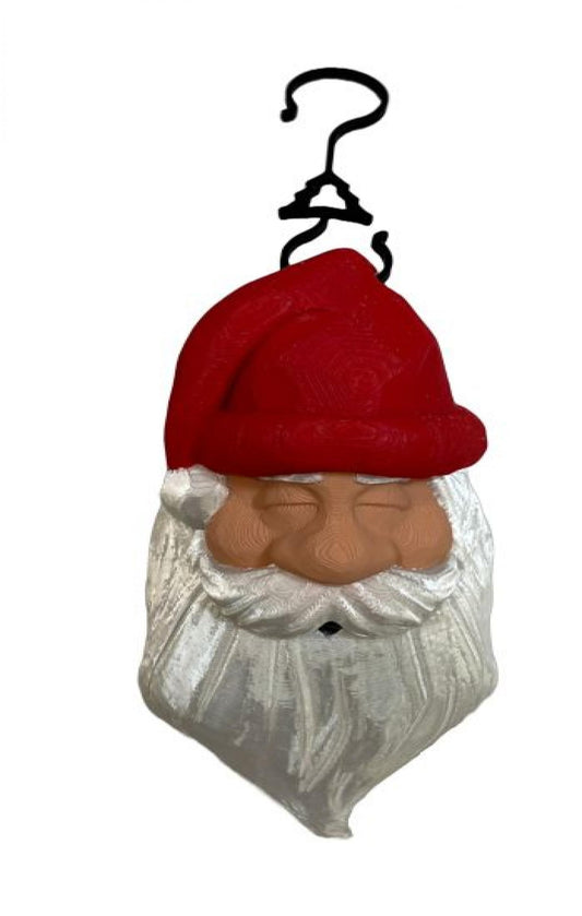 3D Printed Santa With Closed Eyes Ornaments