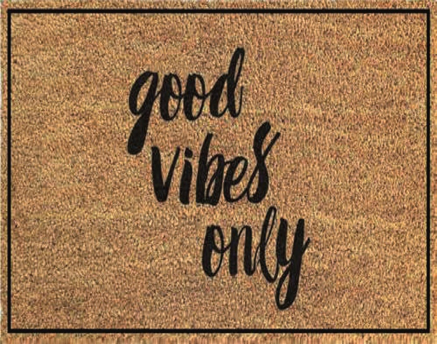 Good Vibes Only Coir Doormat