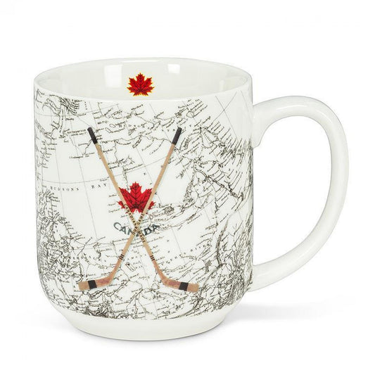 Set of 12 Hockey Sticks & Map Mug