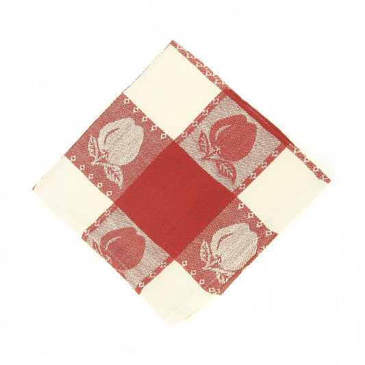 Red Apple Patterned Dishcloth