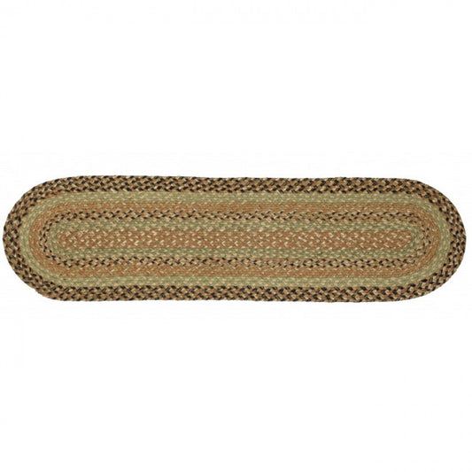 Braided Browns And Greens Table Runner
