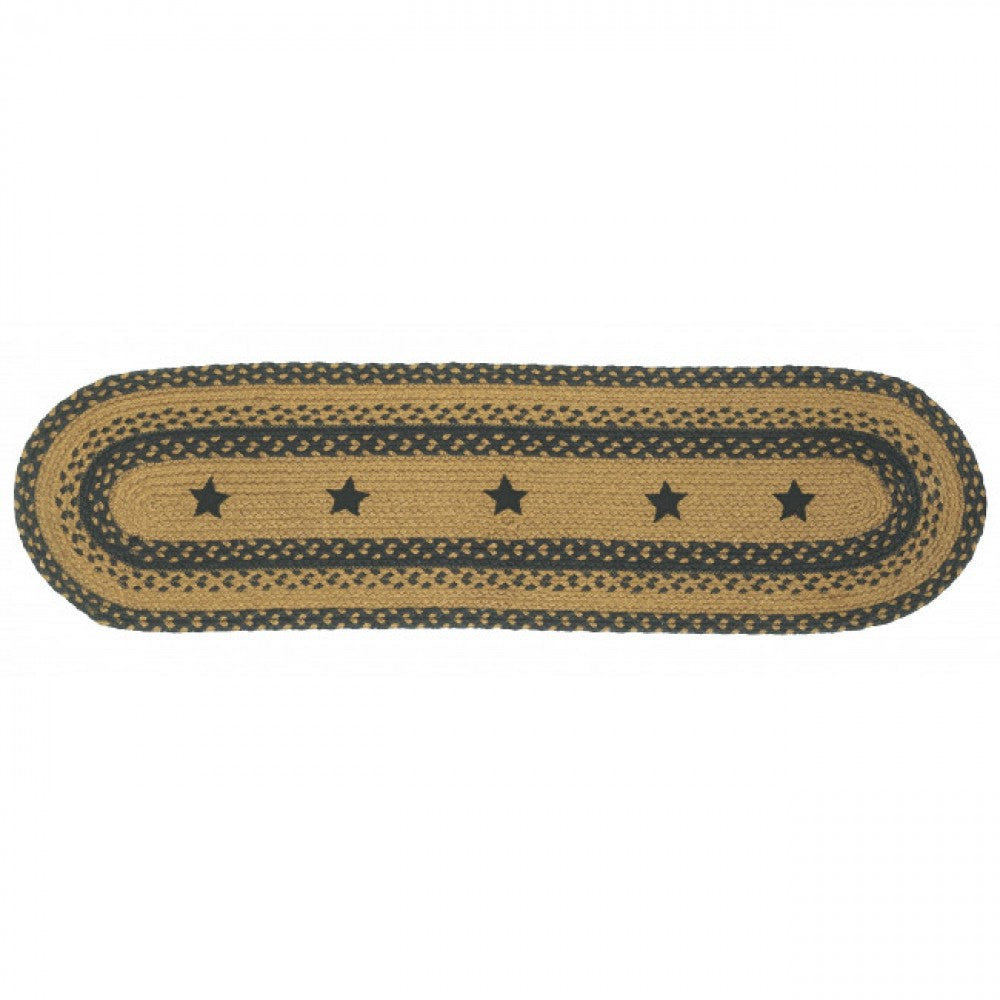 Braided With Black Stars Table Runner