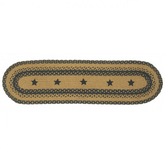 Braided With Black Stars Table Runner