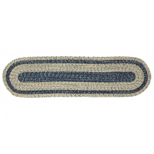 Braided Sand Blue Table Runner