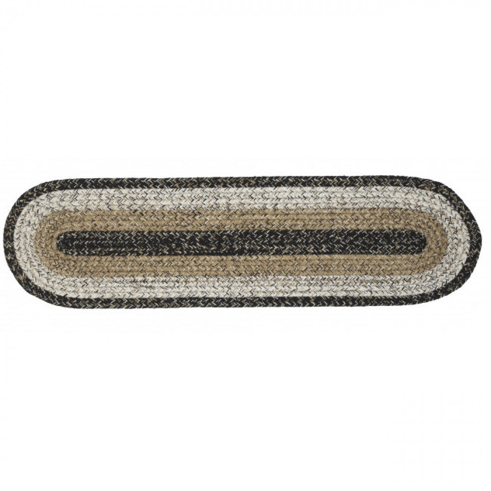 Braided Black Haze Table Runner