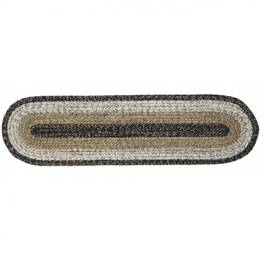 Braided Black Haze Table Runner