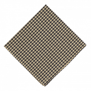 Set of  4 Star Black Check Pattern Napkin