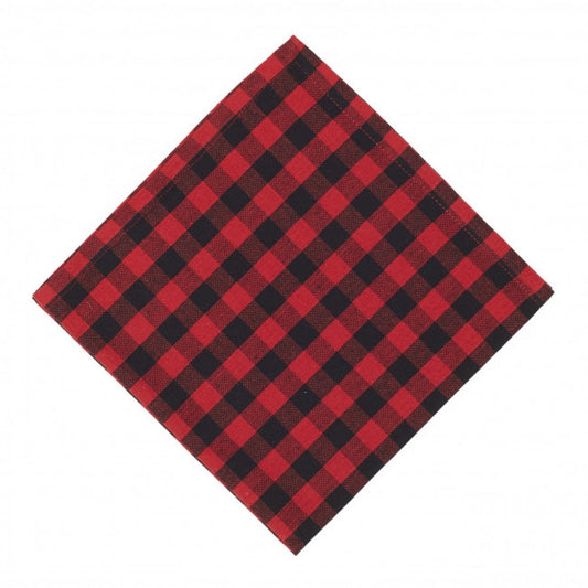 Set of  4 Buffalo Check Red Plaid Napkin