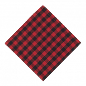 Set of  4 Buffalo Check Red Plaid Napkin