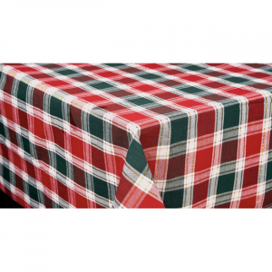 52x52" Santa Clara Check Pattern Tablecloth