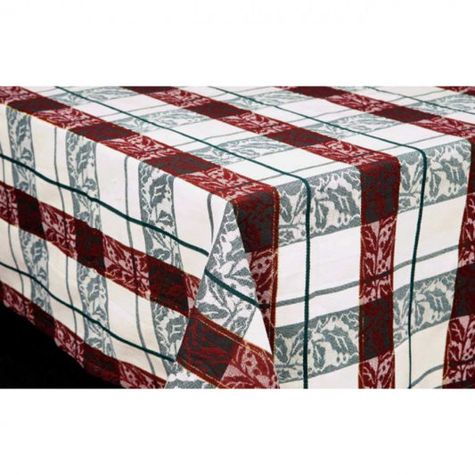 52x72" Noel Check Pattern Tablecloth