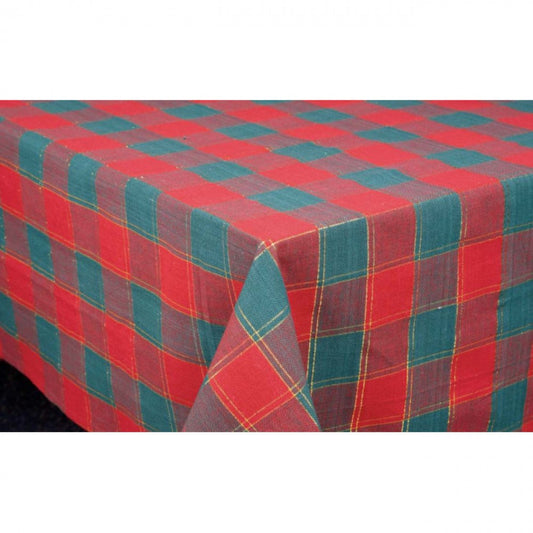 52x72" Syracuse Check Pattern Tablecloth