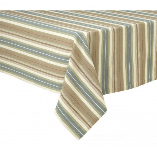 52x52" Woodside Stripes Tablecloth